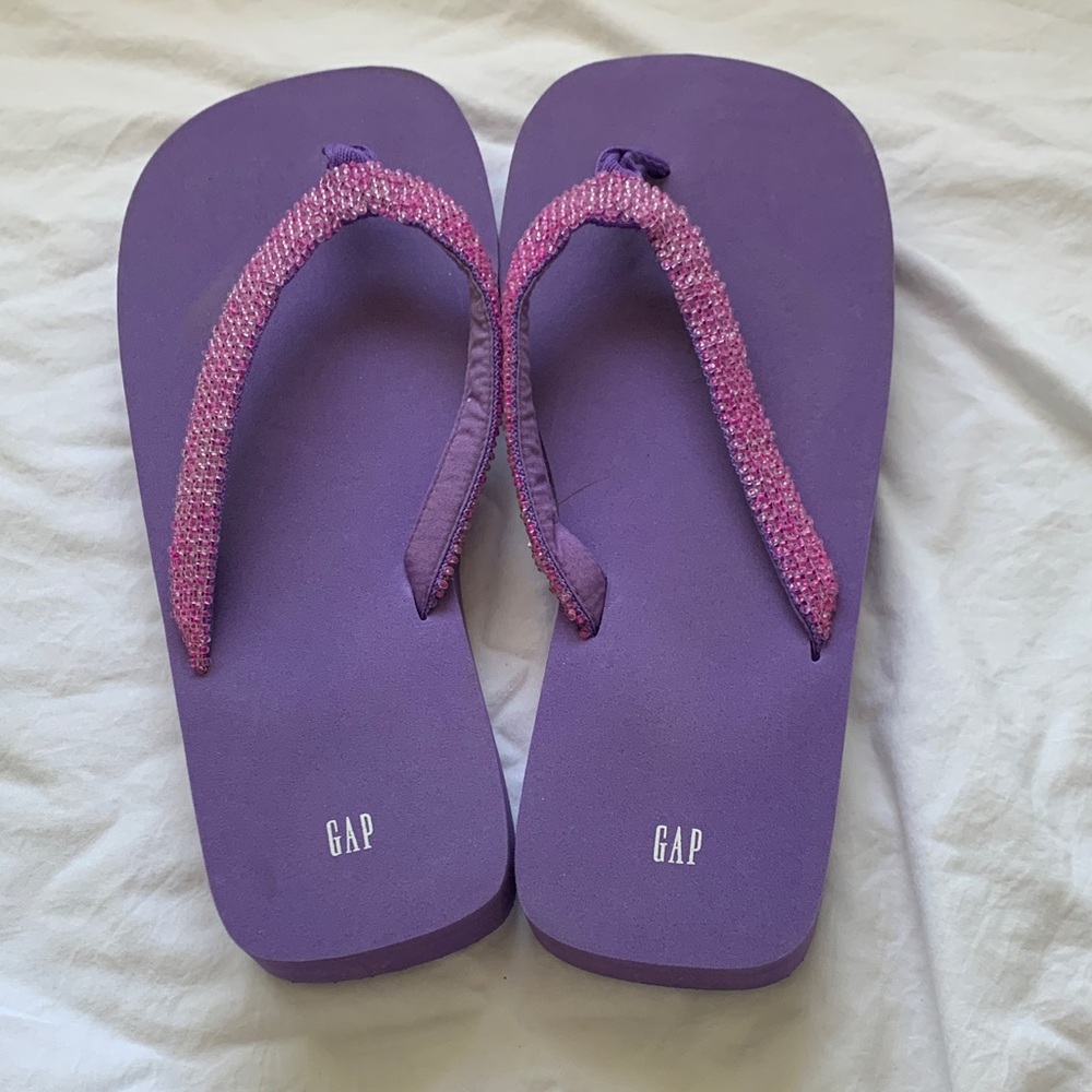 GAP Women's Purple and Pink Sandals